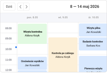 Rejestracja pacjentów