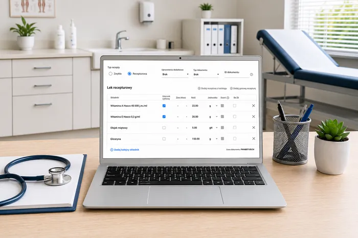 Wersja 1.13.0 - recepty na leki recepturowe