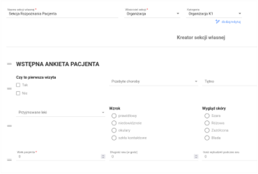 Sekcje własne