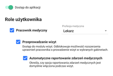 System uprawnień i ról użytkowników