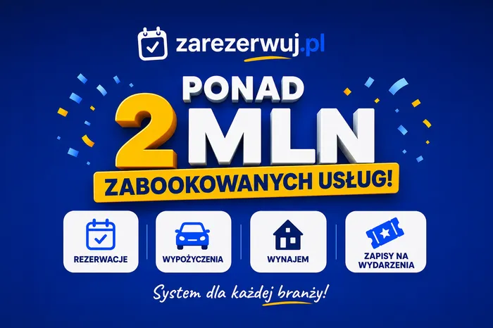 Ponad 2 miliony zabookowanych usług!